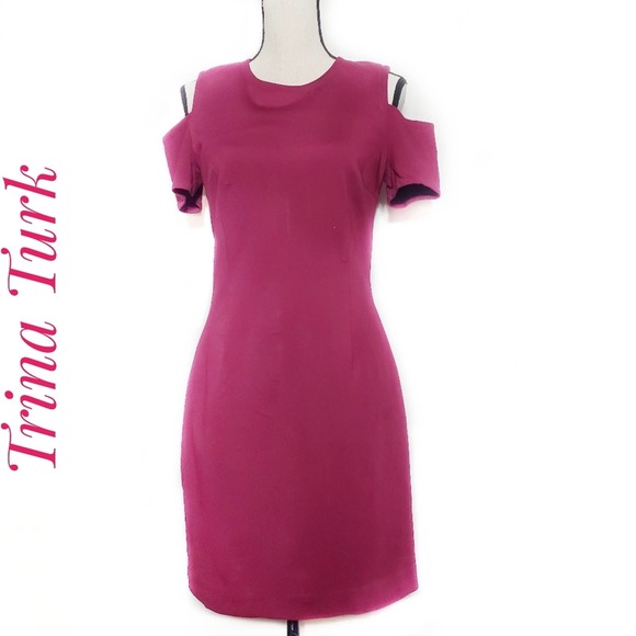 Trina Turk Dresses & Skirts - Trina Turk cold shoulder dress SZ 8